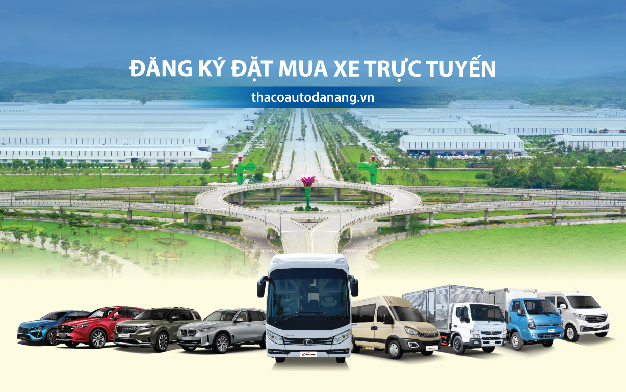 Trải nghiệm tính năng đặt mua xe trực tuyến trên website THACO AUTO Đà Nẵng