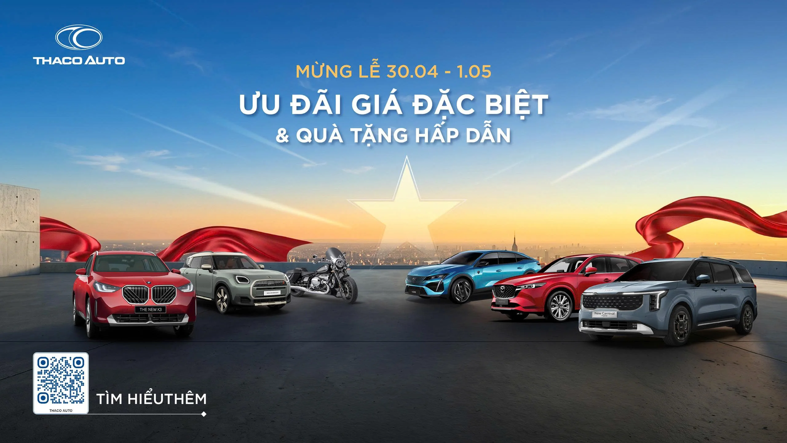 THACO AUTO ưu đãi đặc biệt & quà tặng hấp dẫn mừng Lễ 30/4 - 01/5